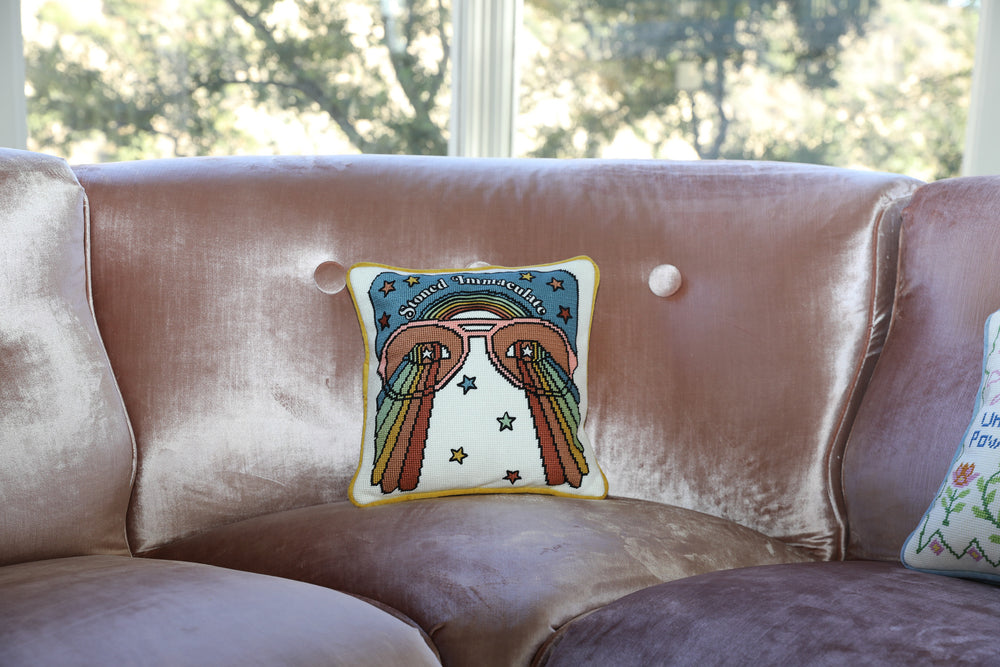 
                  
                    the girl with the kaleidoscope eyes pillow
                  
                
