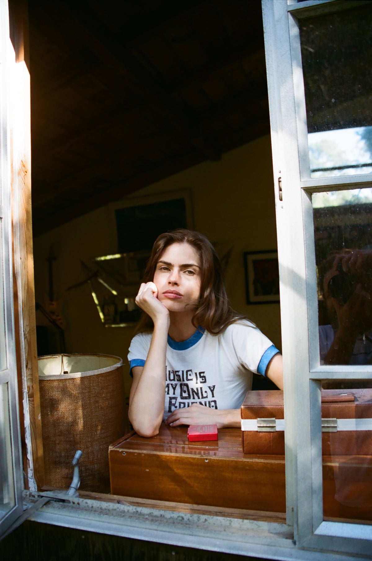 music is my only friend ringer tee
