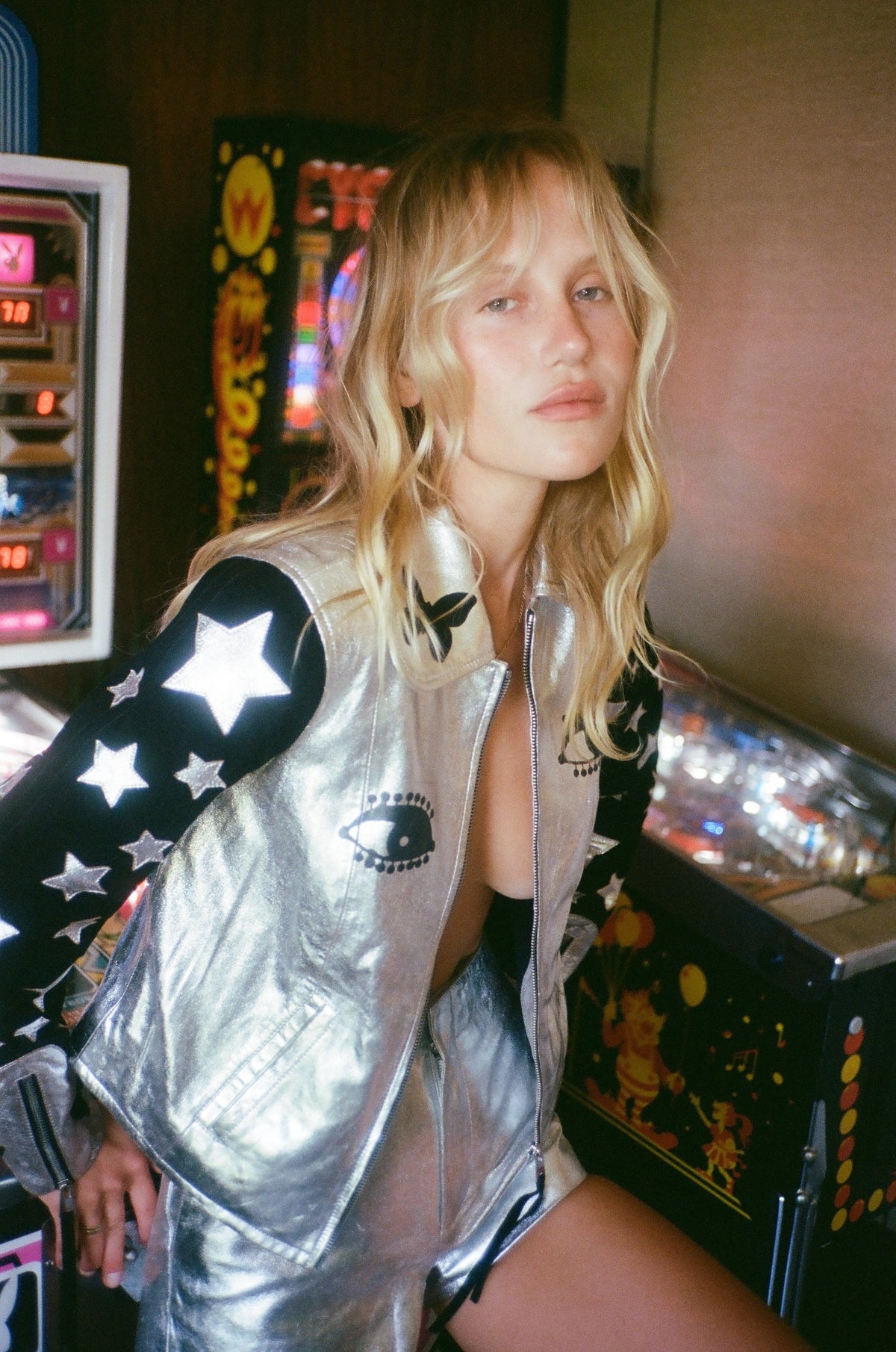 Electric Eyes leather jacket
