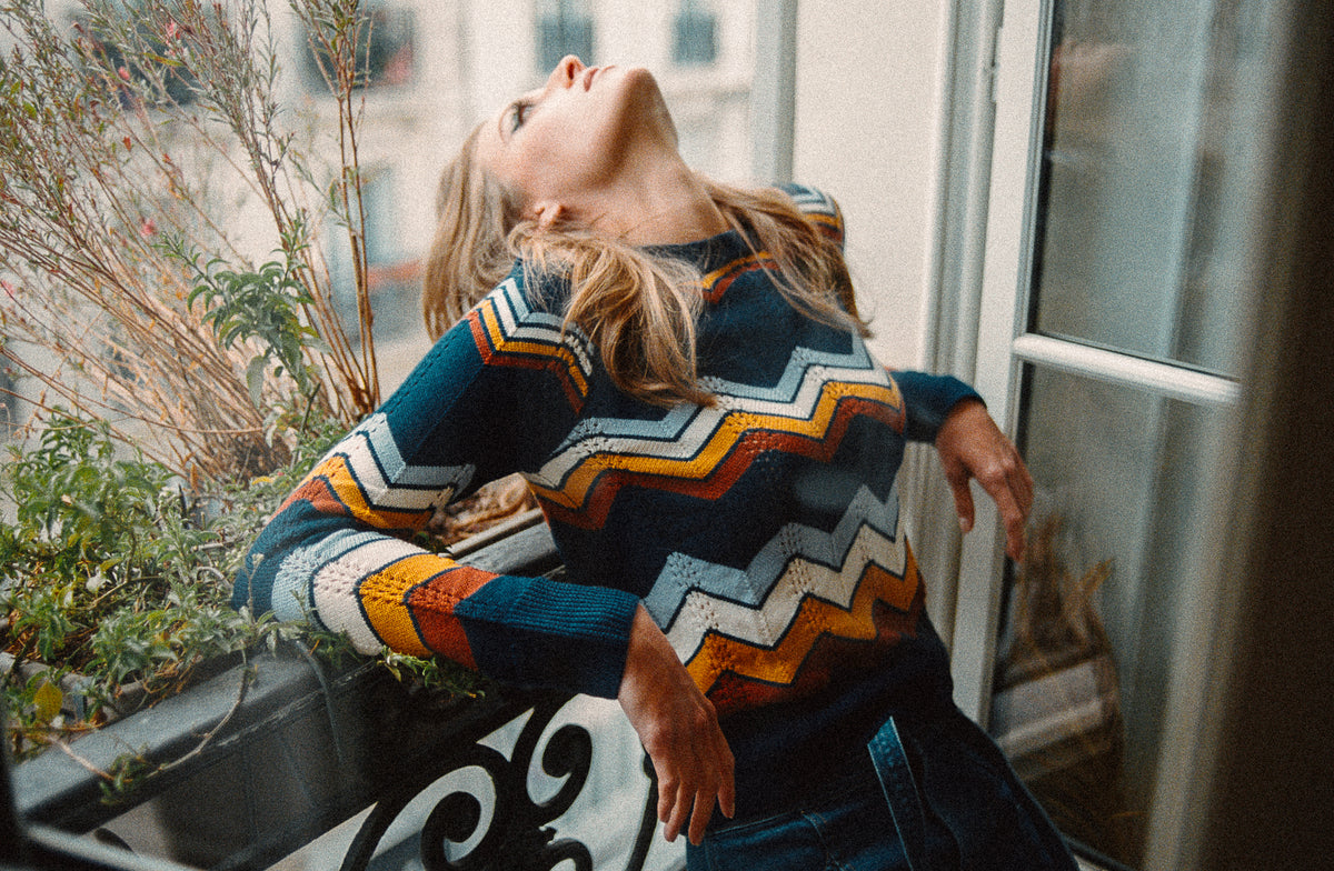 ziggy sweater in navy...RESTOCKED