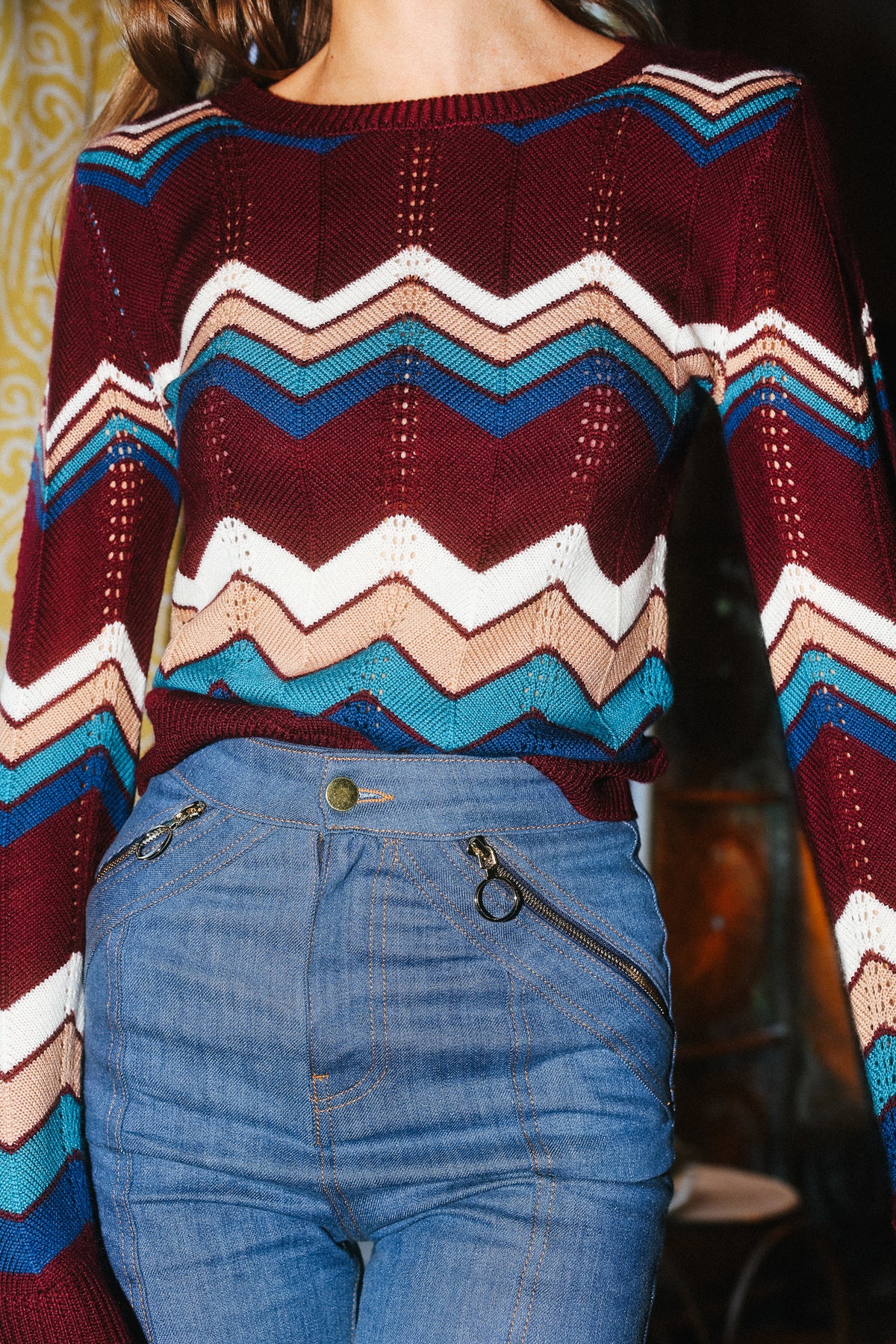 ziggy sweater in plum