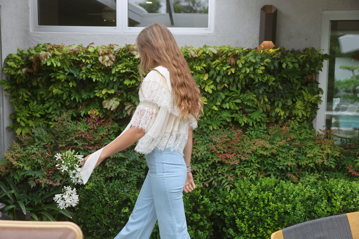 bardot high waisted bells in topanga