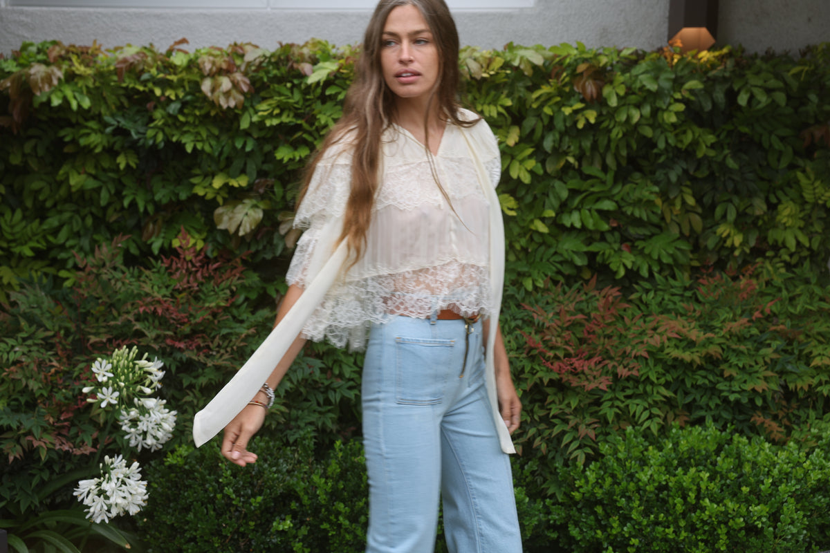 bardot high waisted bells in topanga