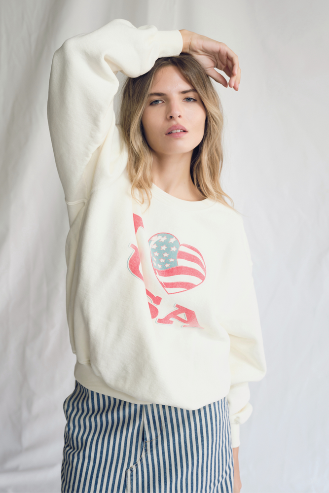 
                  
                    I Love USA Crewneck
                  
                