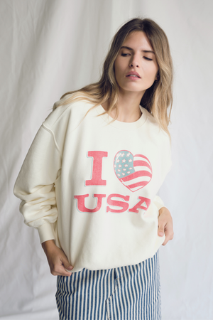 
                  
                    I Love USA Crewneck
                  
                