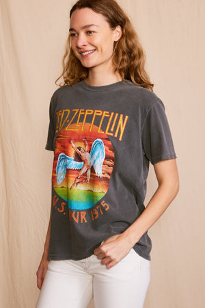
                  
                    Led Zeppelin 'U.S Tour 1975' Sunkissed Gray Tee
                  
                