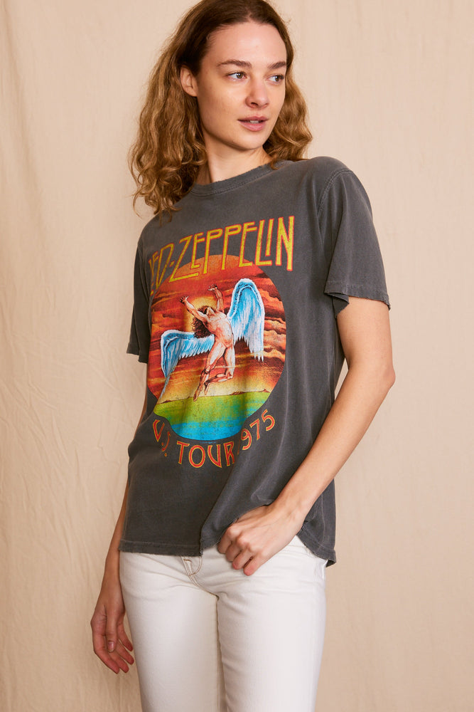 
                  
                    Led Zeppelin 'U.S Tour 1975' Sunkissed Gray Tee
                  
                