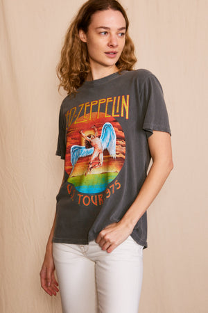 
                  
                    Led Zeppelin 'U.S Tour 1975' Sunkissed Gray Tee
                  
                