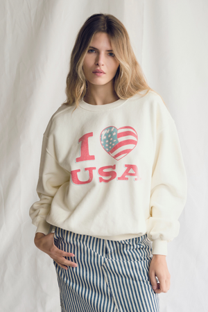 
                  
                    I Love USA Crewneck
                  
                