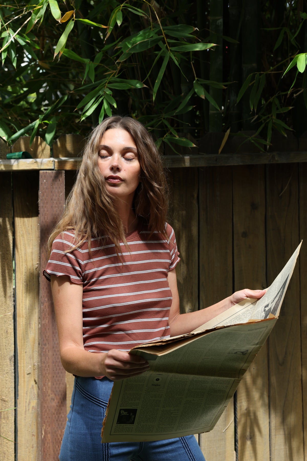 Venice tee in 70's Brown FINAL SALE