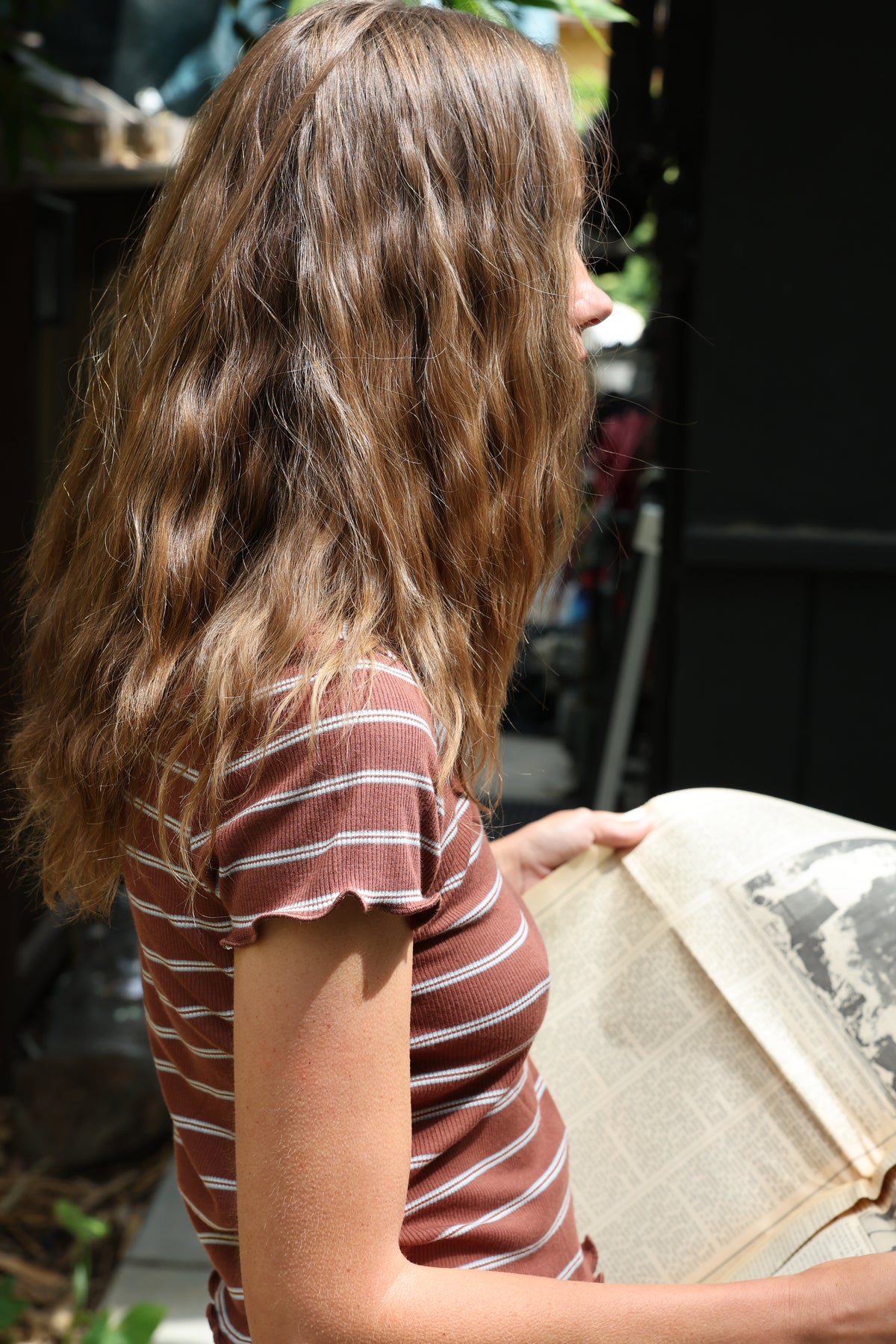 Venice tee in 70's Brown FINAL SALE