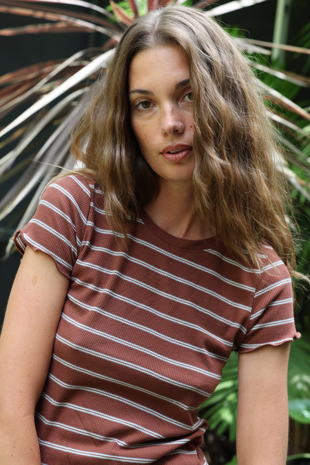Venice tee in 70's Brown FINAL SALE