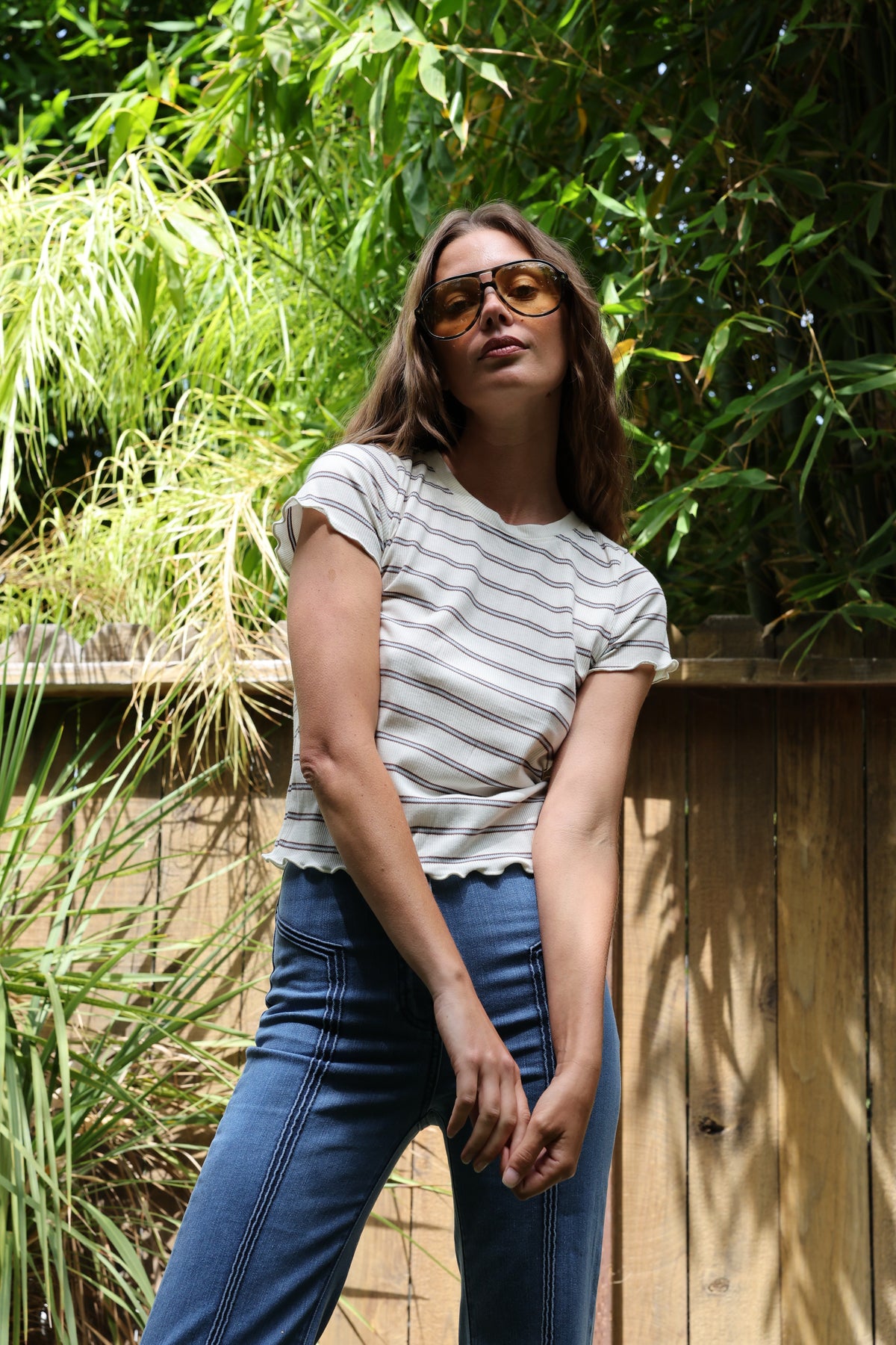 Venice tee in white FINAL SALE