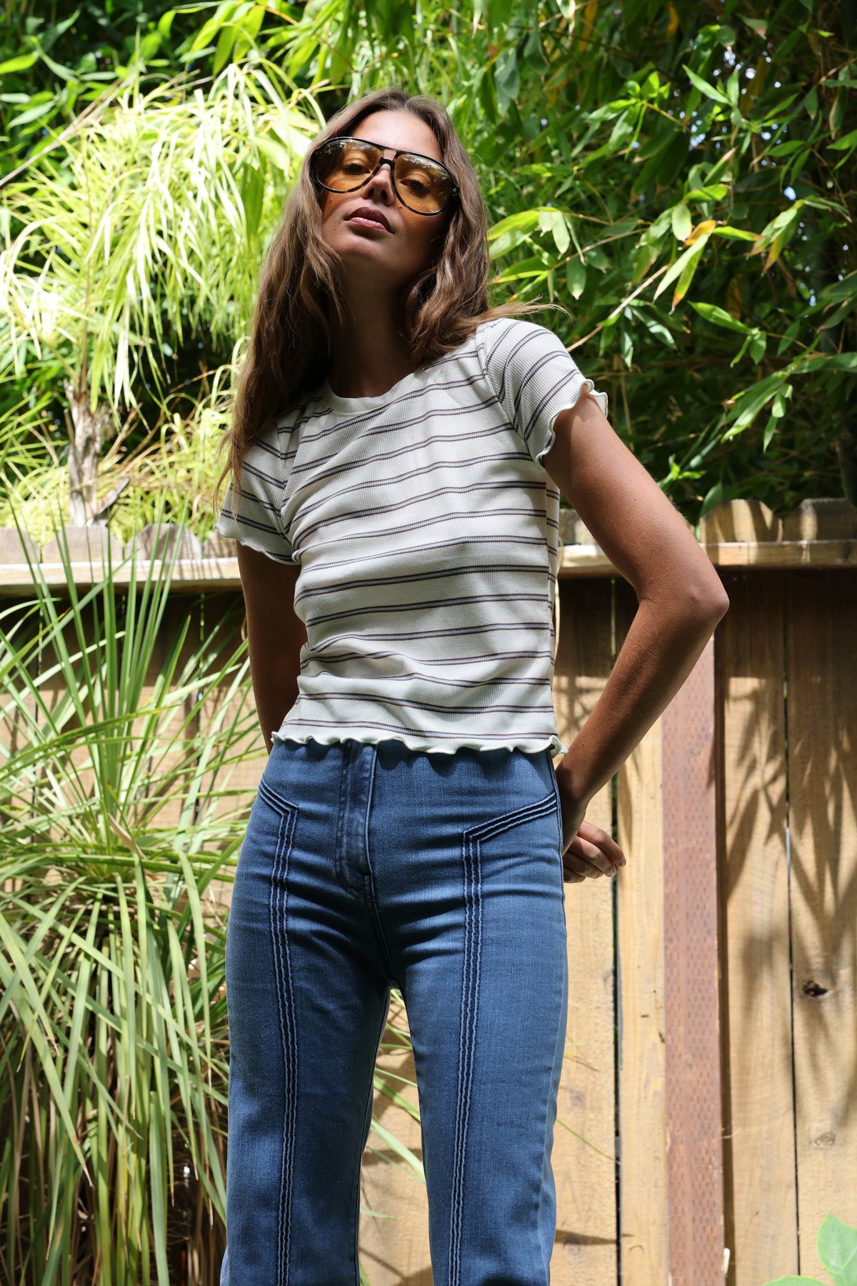 Venice tee in white FINAL SALE