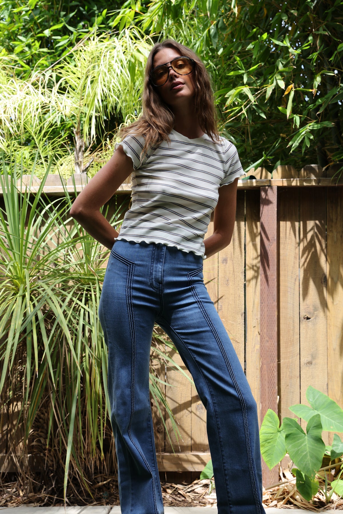 Venice tee in white FINAL SALE