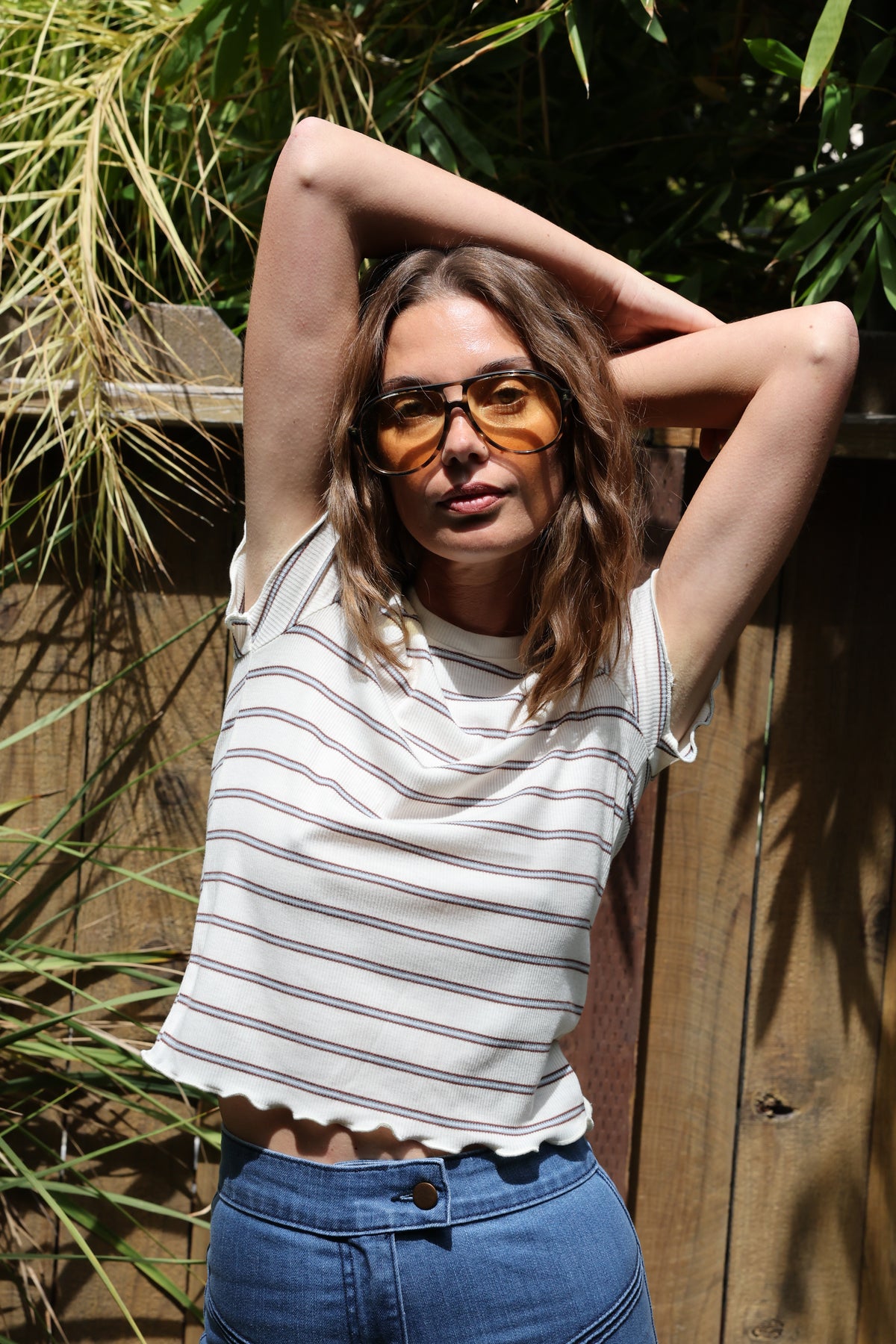 Venice tee in white FINAL SALE