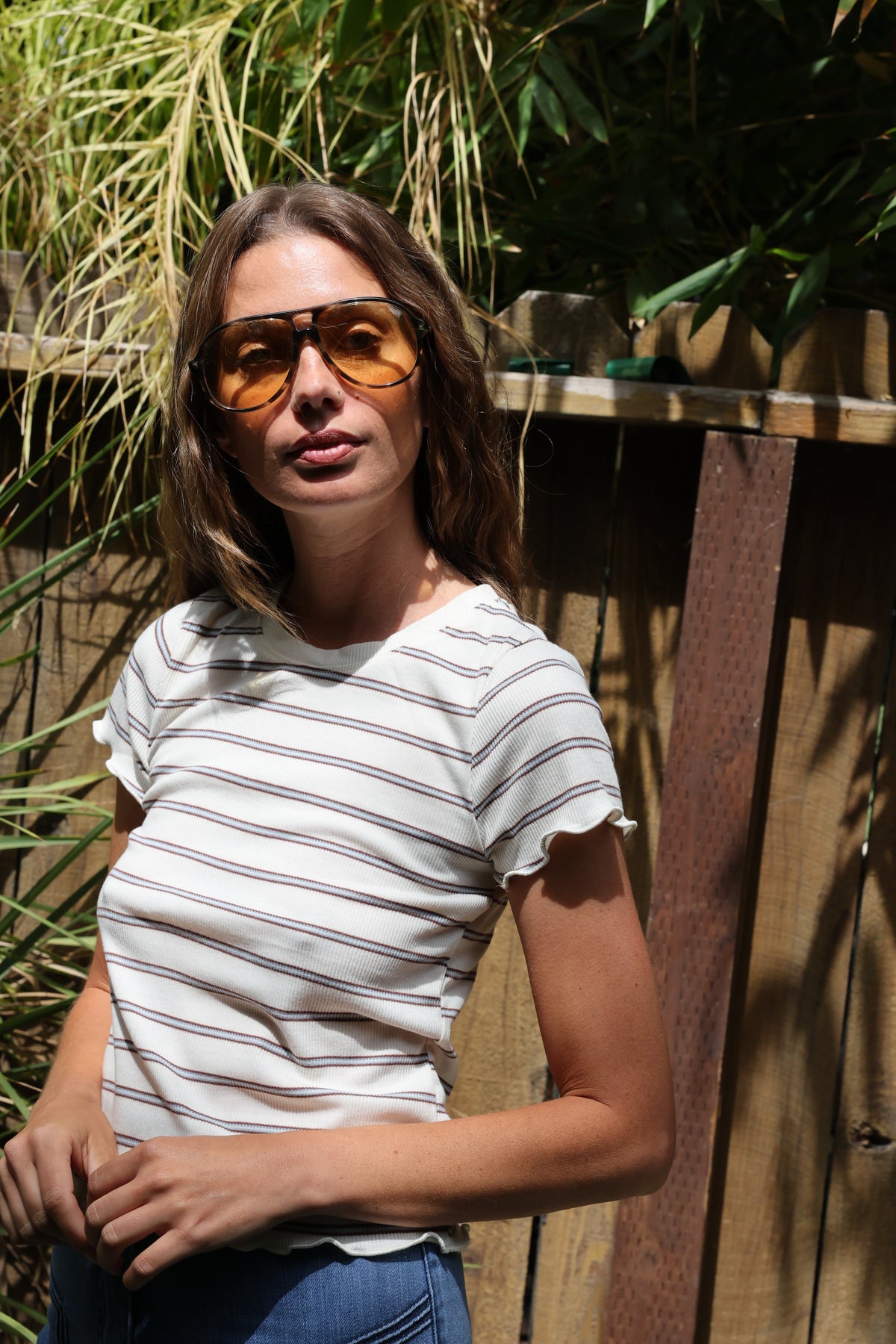 Venice tee in white FINAL SALE