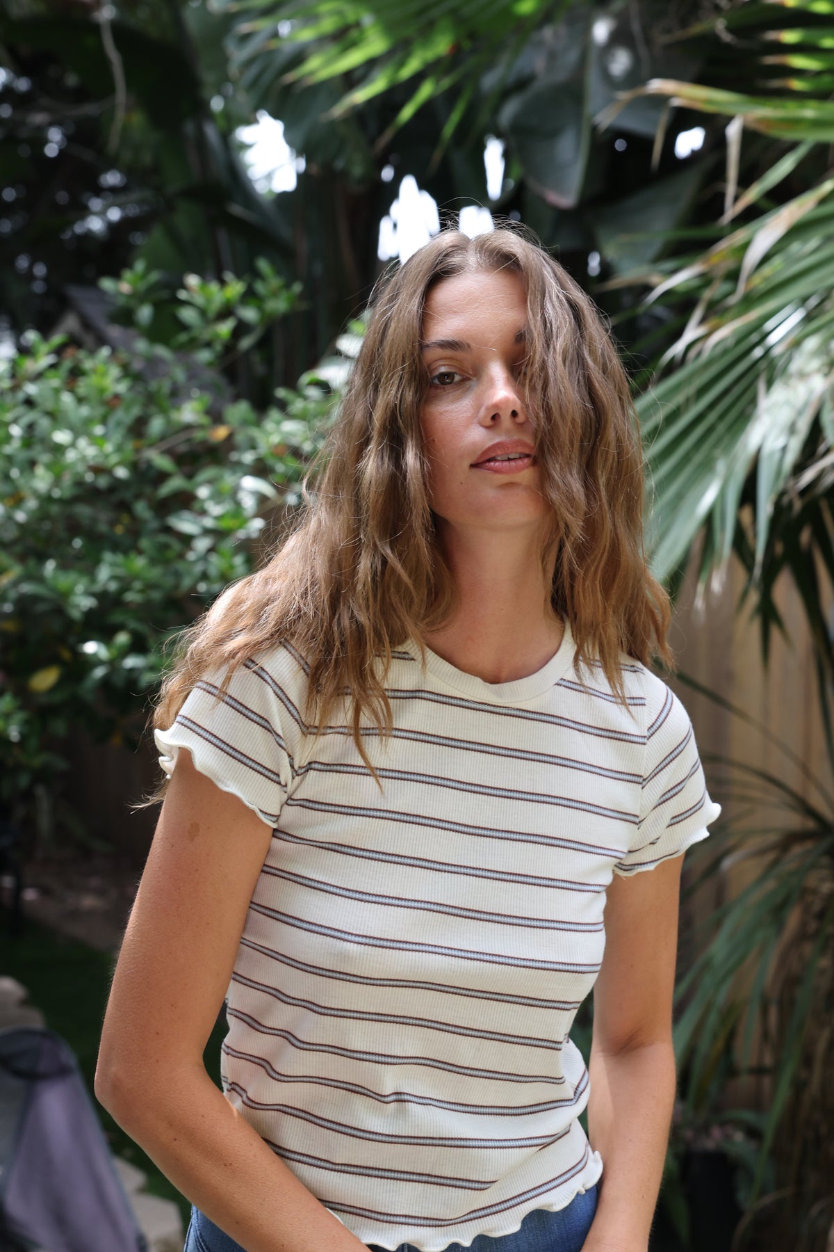 Venice tee in white FINAL SALE