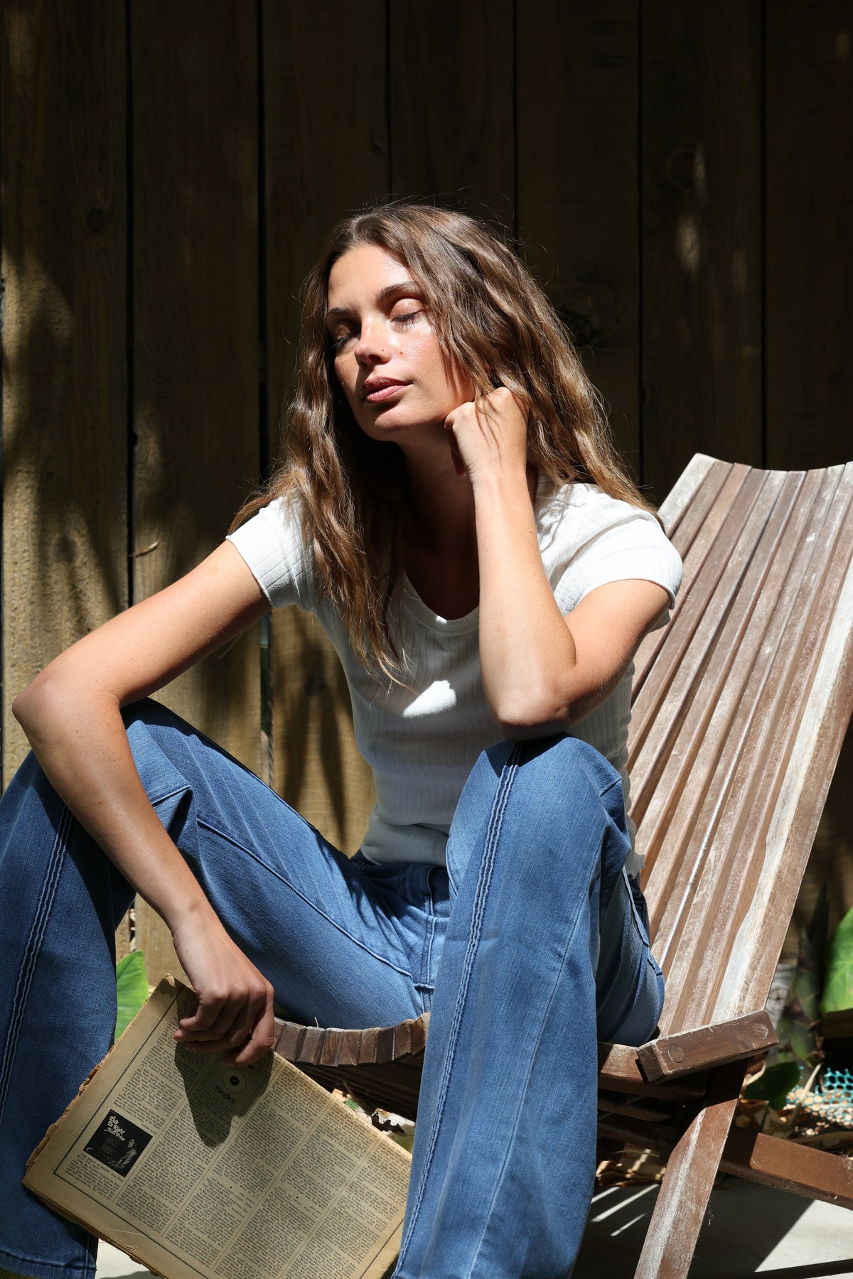 Celine tee in white