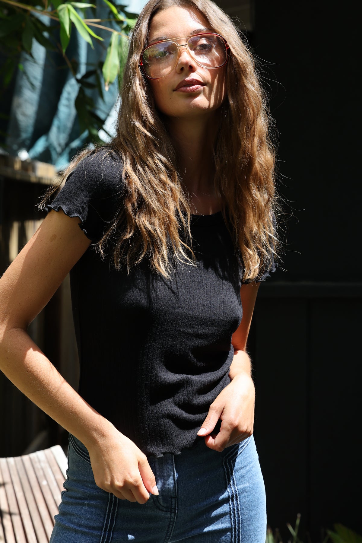 Celine tee in black FINAL SALE