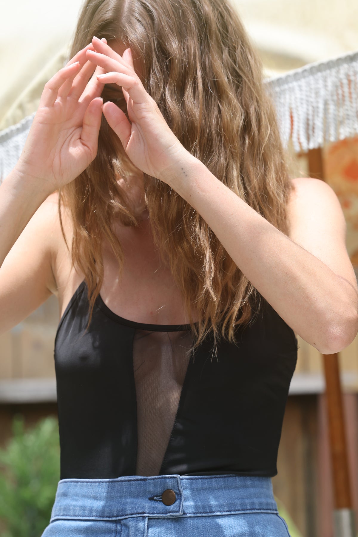 Foxy tank in black
