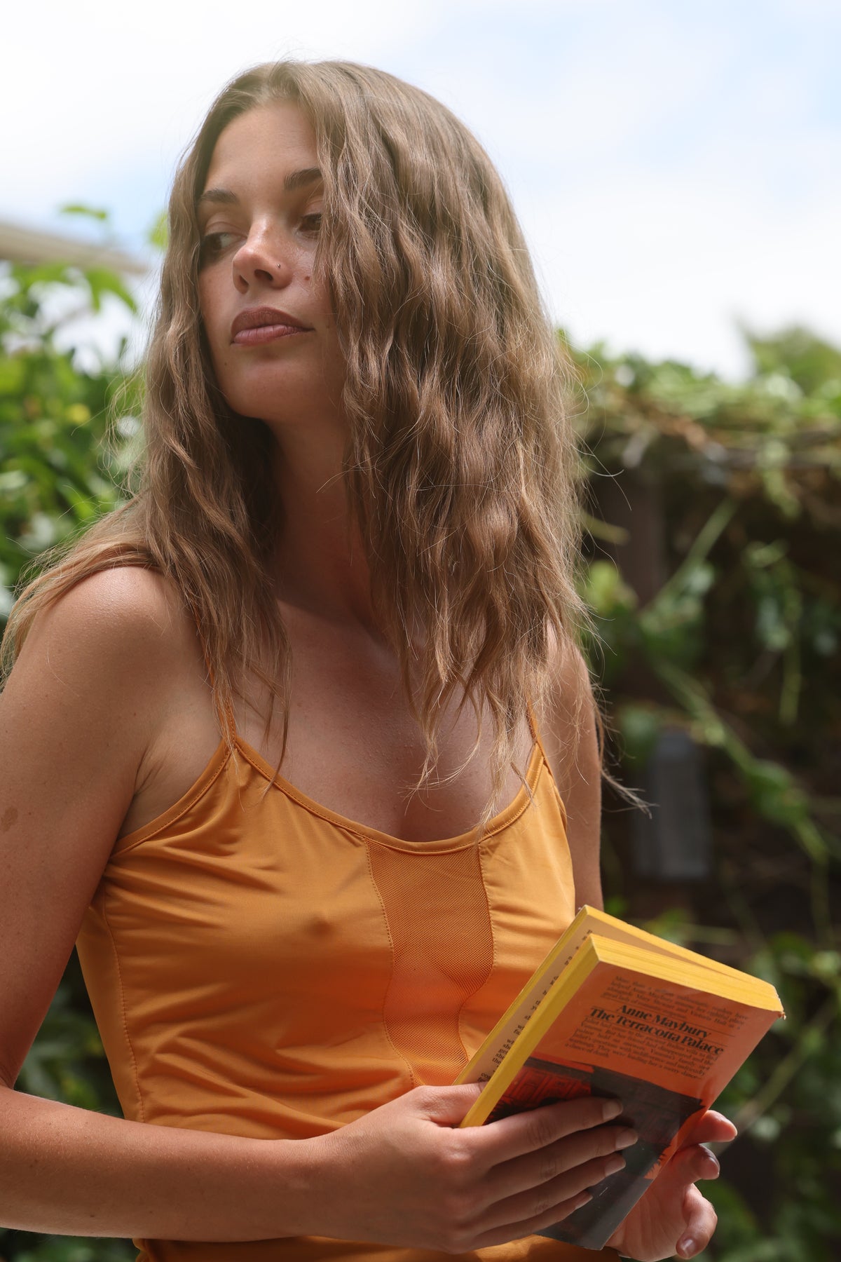 Foxy tank in mustard FINAL SALE