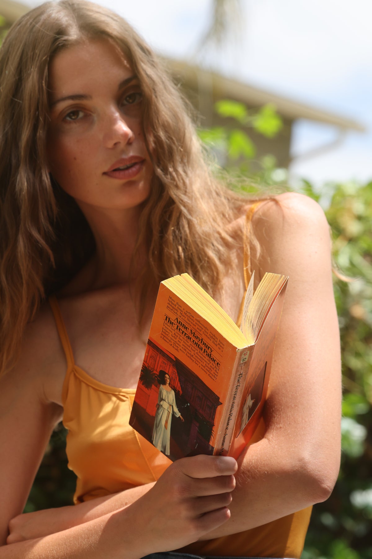 Foxy tank in mustard FINAL SALE