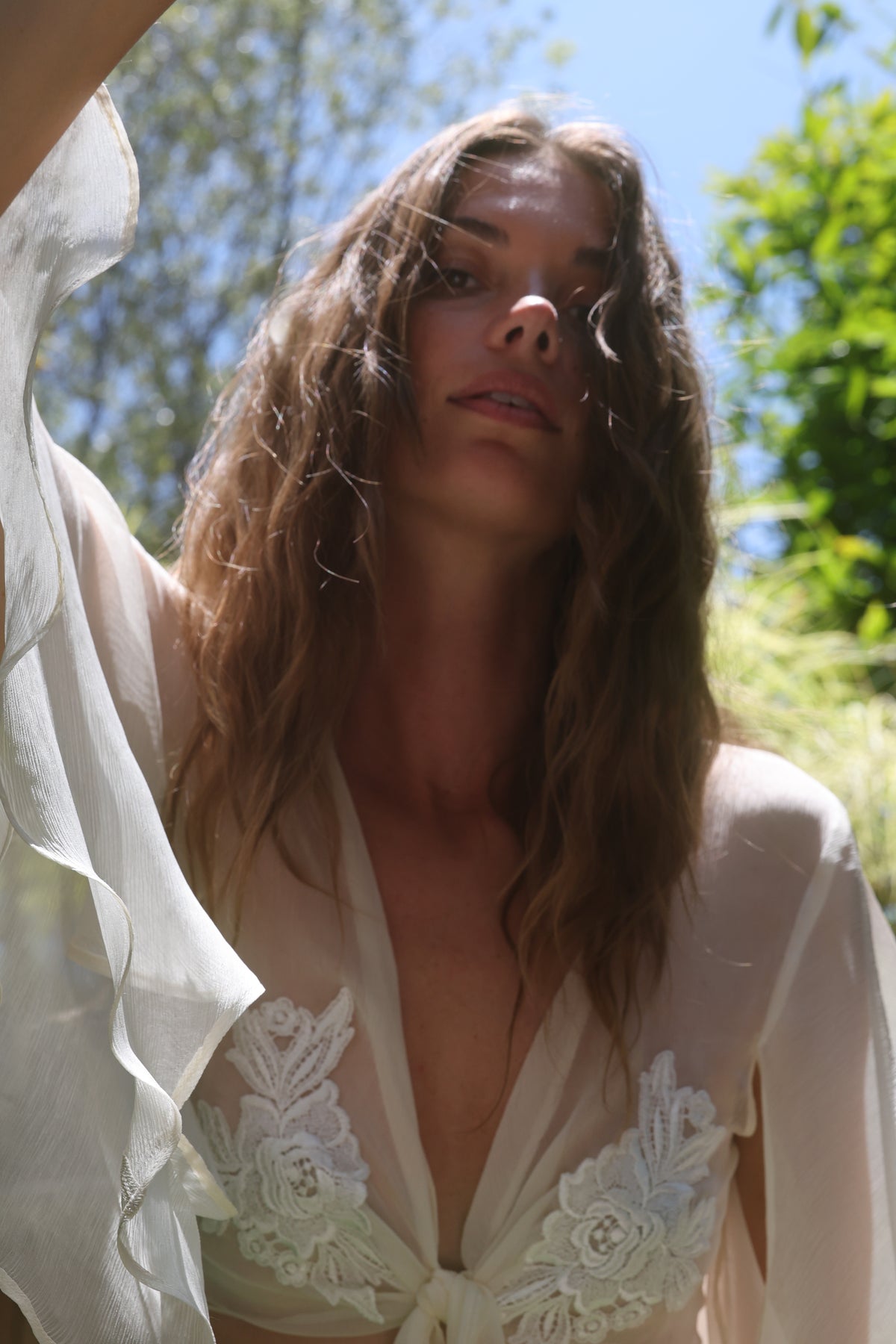 Stevie silk top