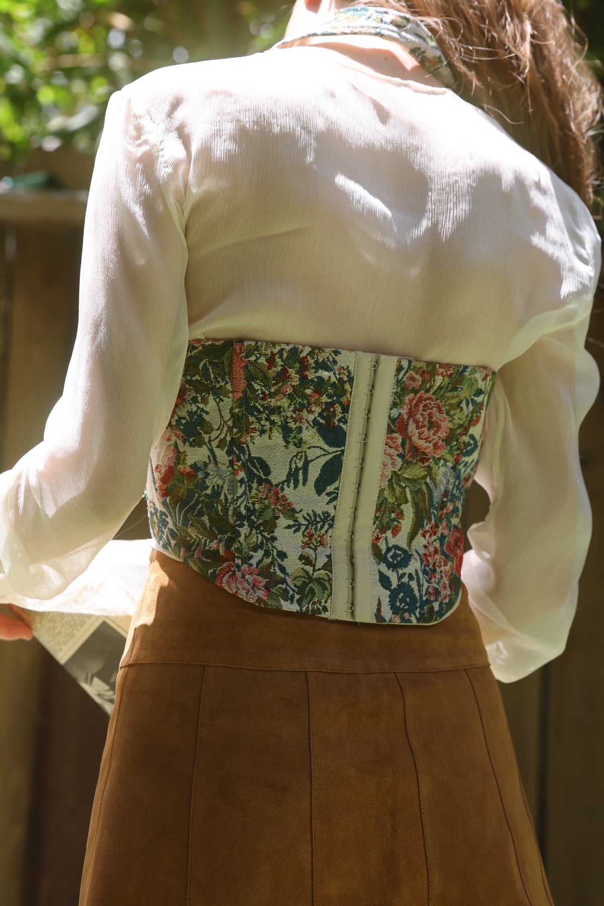Zeppelin corset in rose FINAL SALE