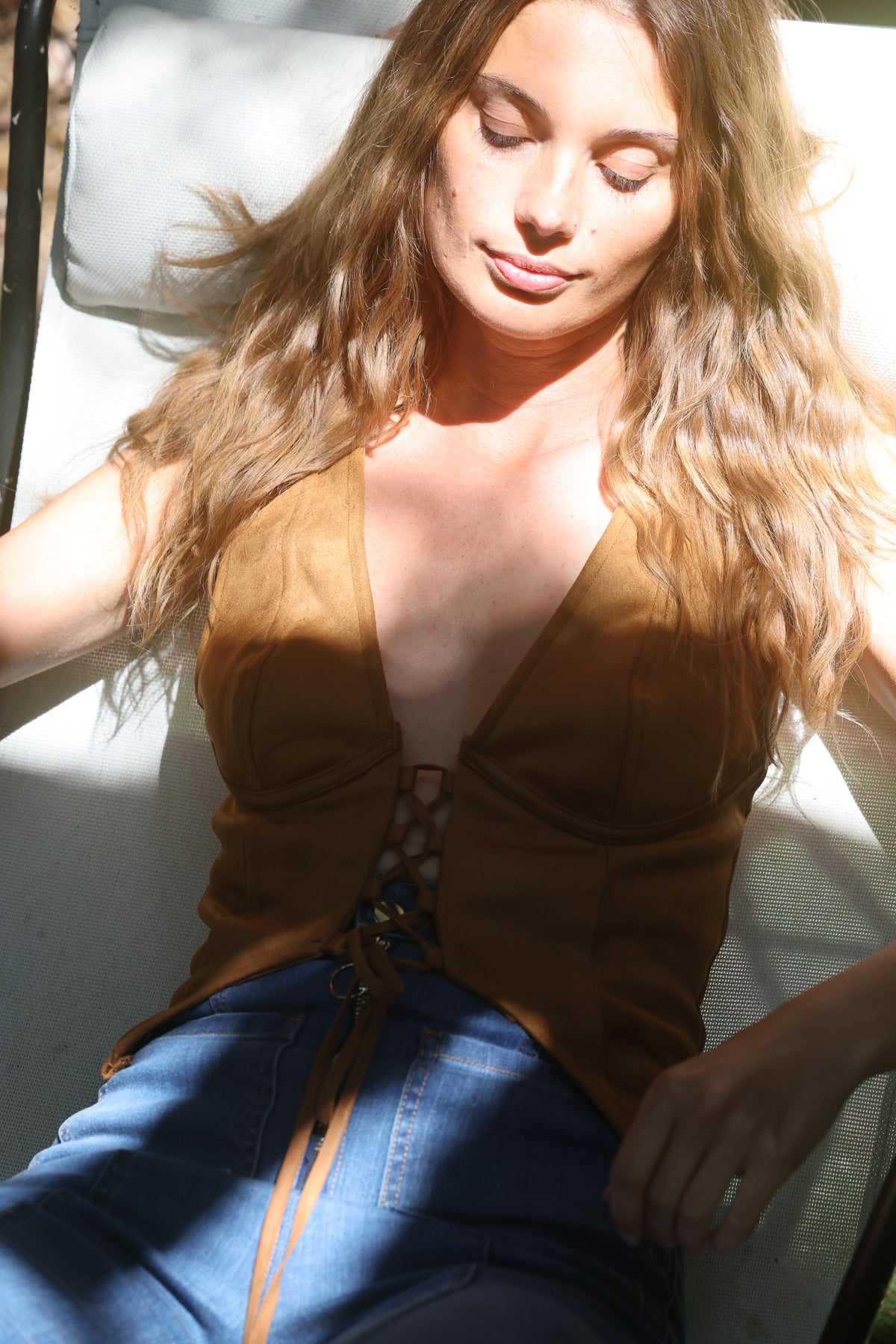 Marfa vest in peanut FINAL SALE