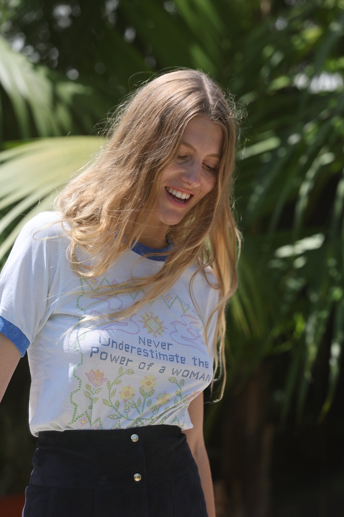 feminist ringer tee