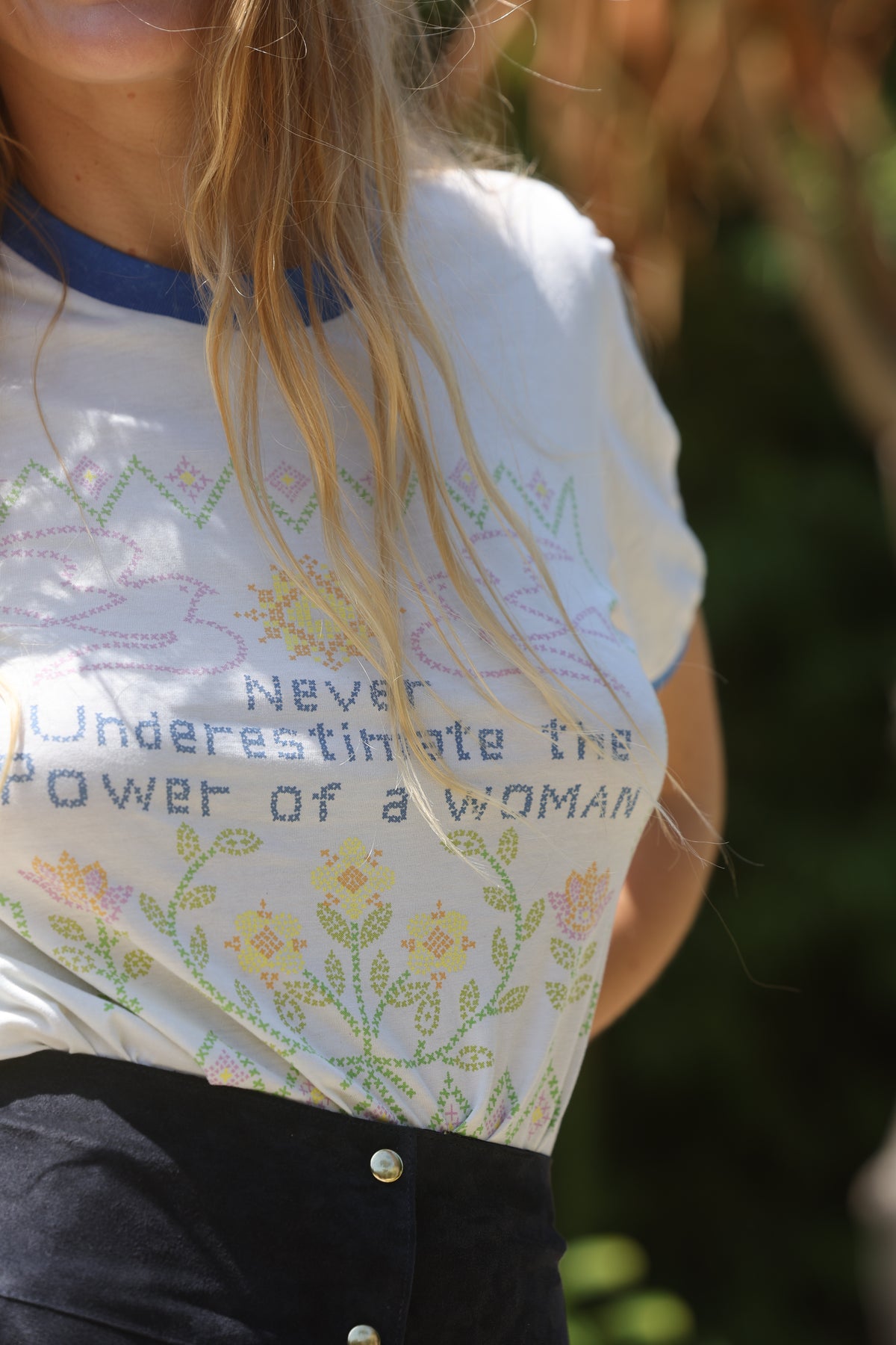feminist ringer tee