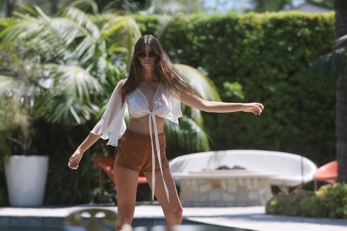 Stevie silk top