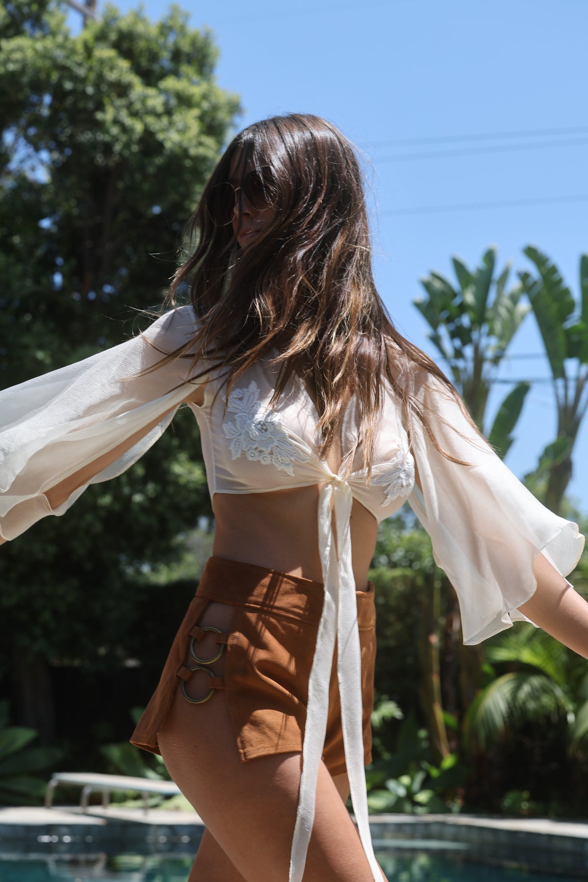 Stevie silk top
