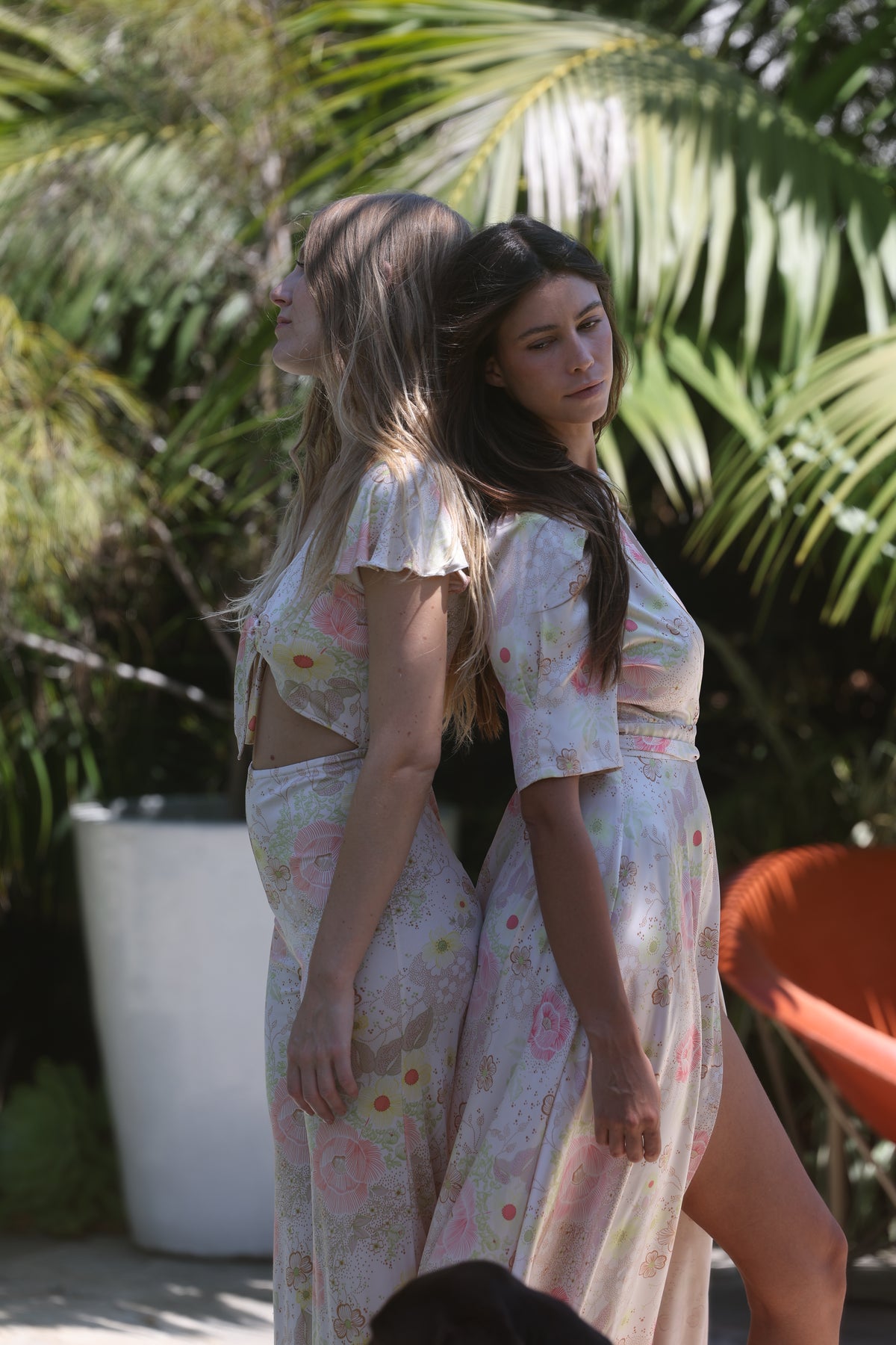 Hollywood Wrap Dress in blossom