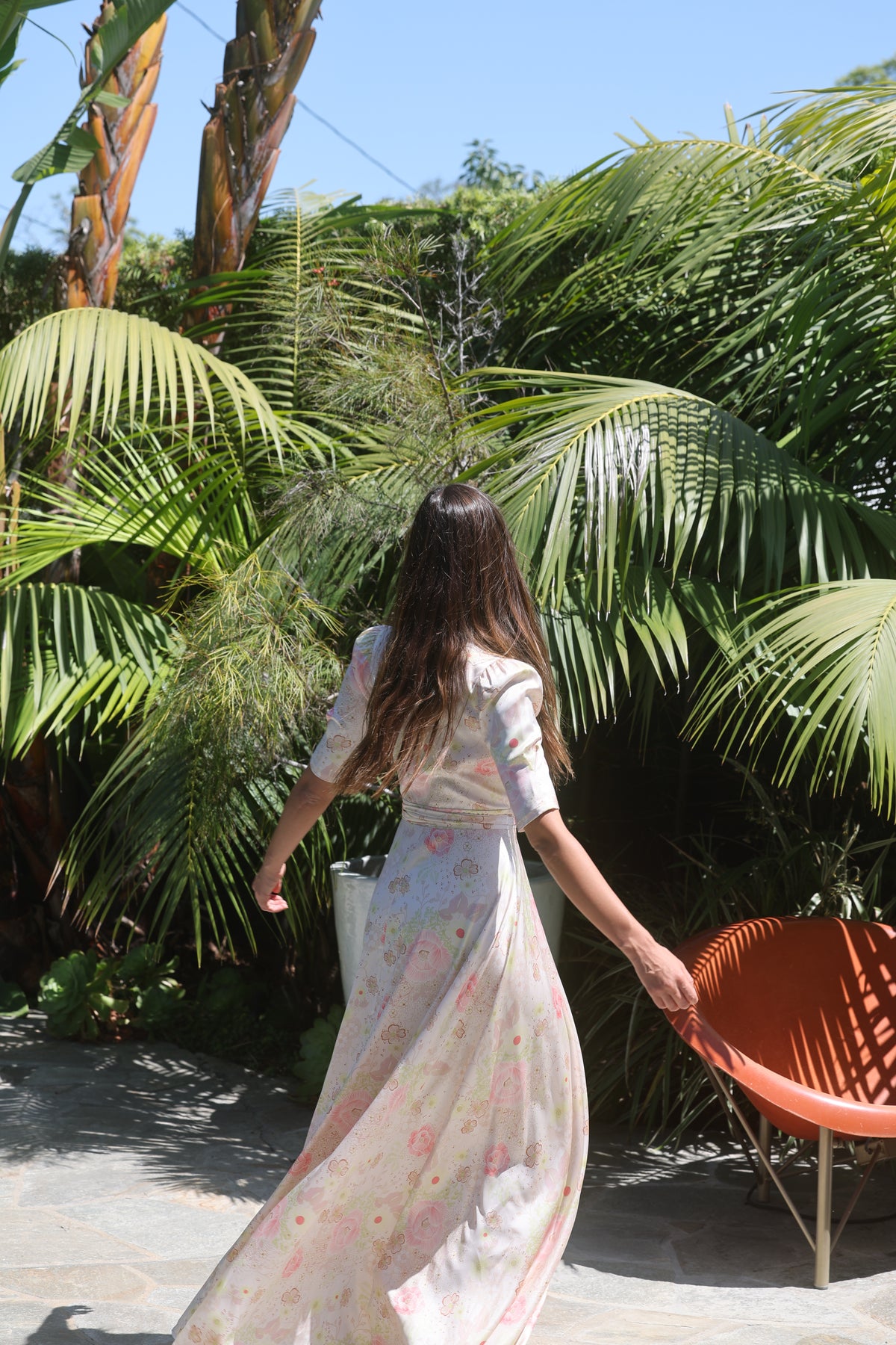 Hollywood Wrap Dress in blossom