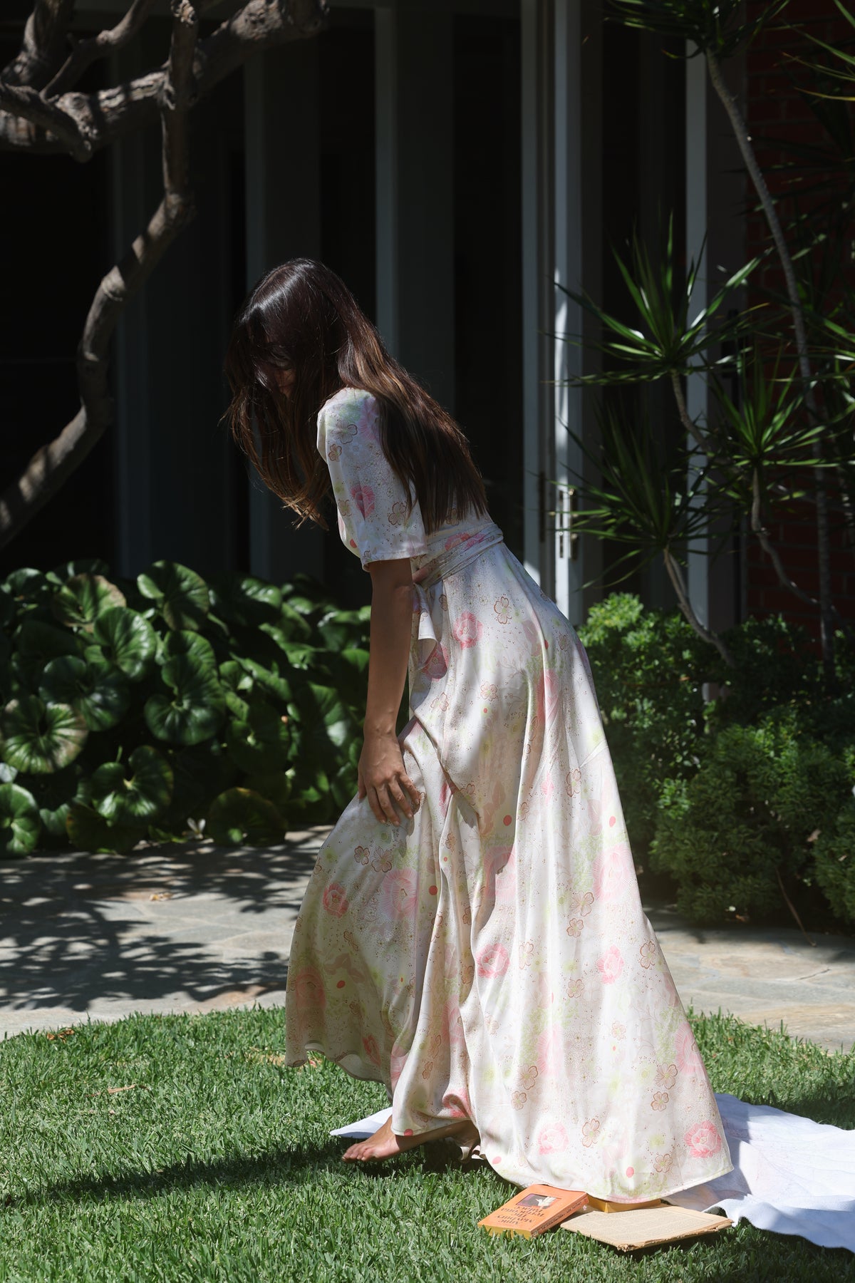 Hollywood Wrap Dress in blossom