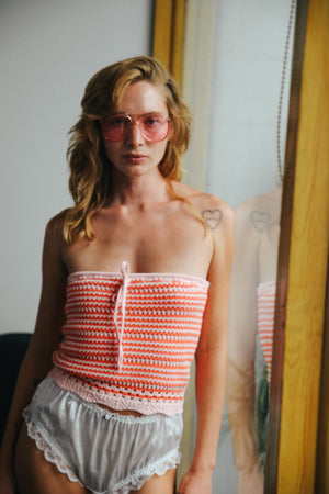 
                  
                    Summer Of Love Crochet Tube Top In Pink
                  
                