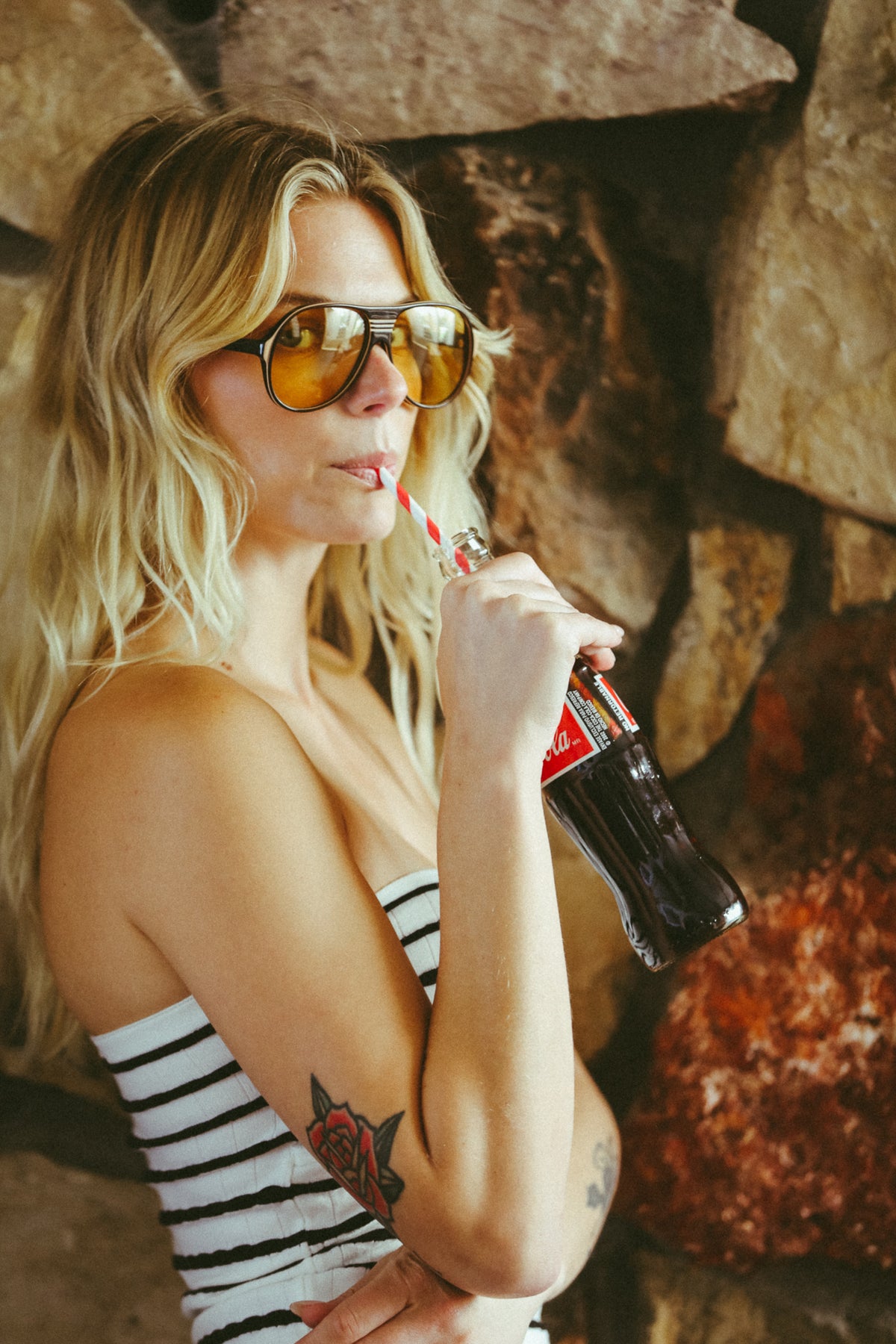 Maggie May Striped Tube Top