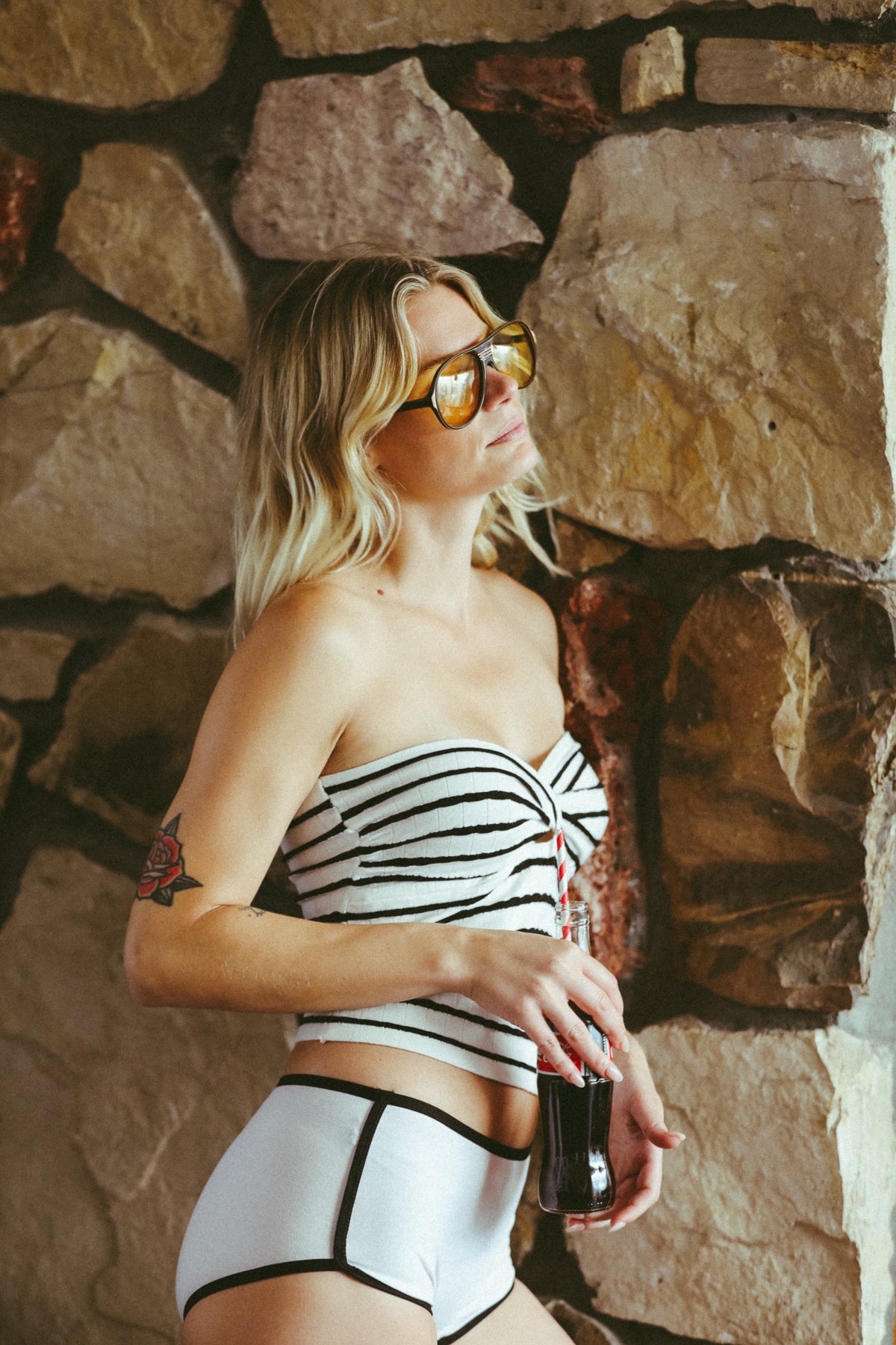 Maggie May Striped Tube Top