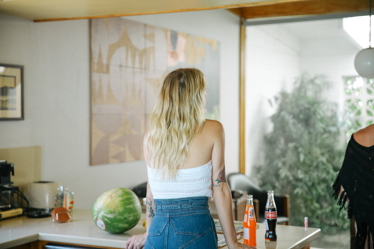 Summer Of Love Crochet Tube Top in White