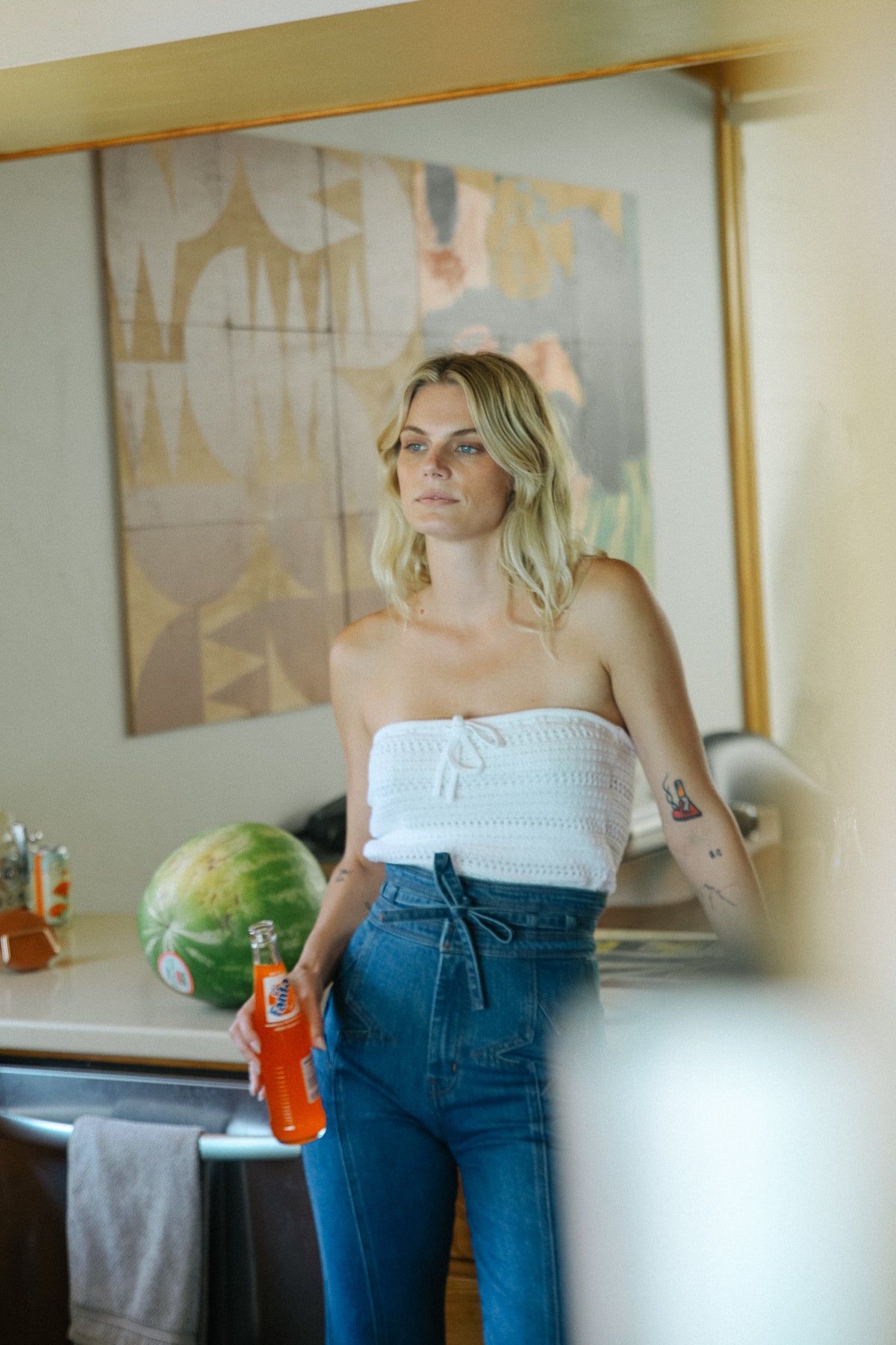 Summer Of Love Crochet Tube Top in White