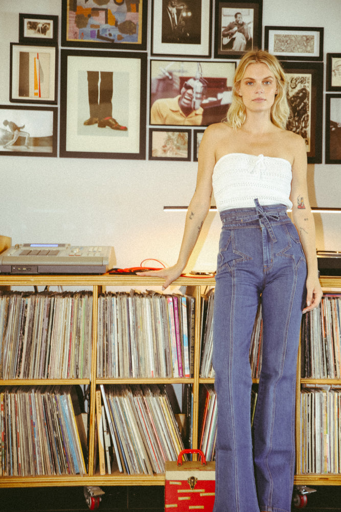 Summer Of Love Crochet Tube Top in White