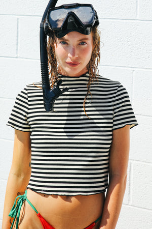 
                  
                    Bardot Striped Tee In Black
                  
                