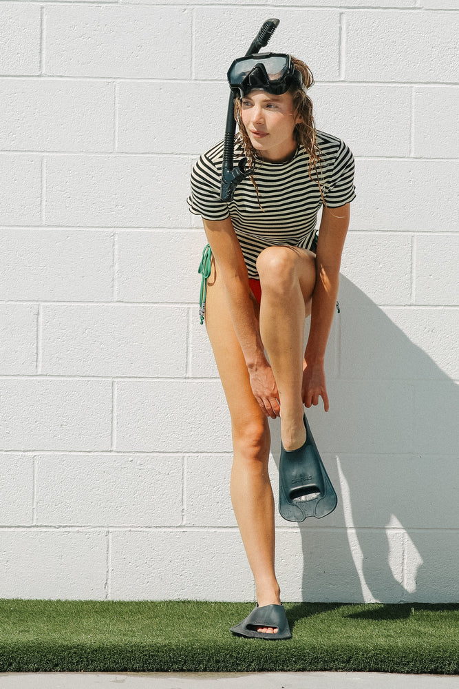 
                  
                    Bardot Striped Tee In Black
                  
                