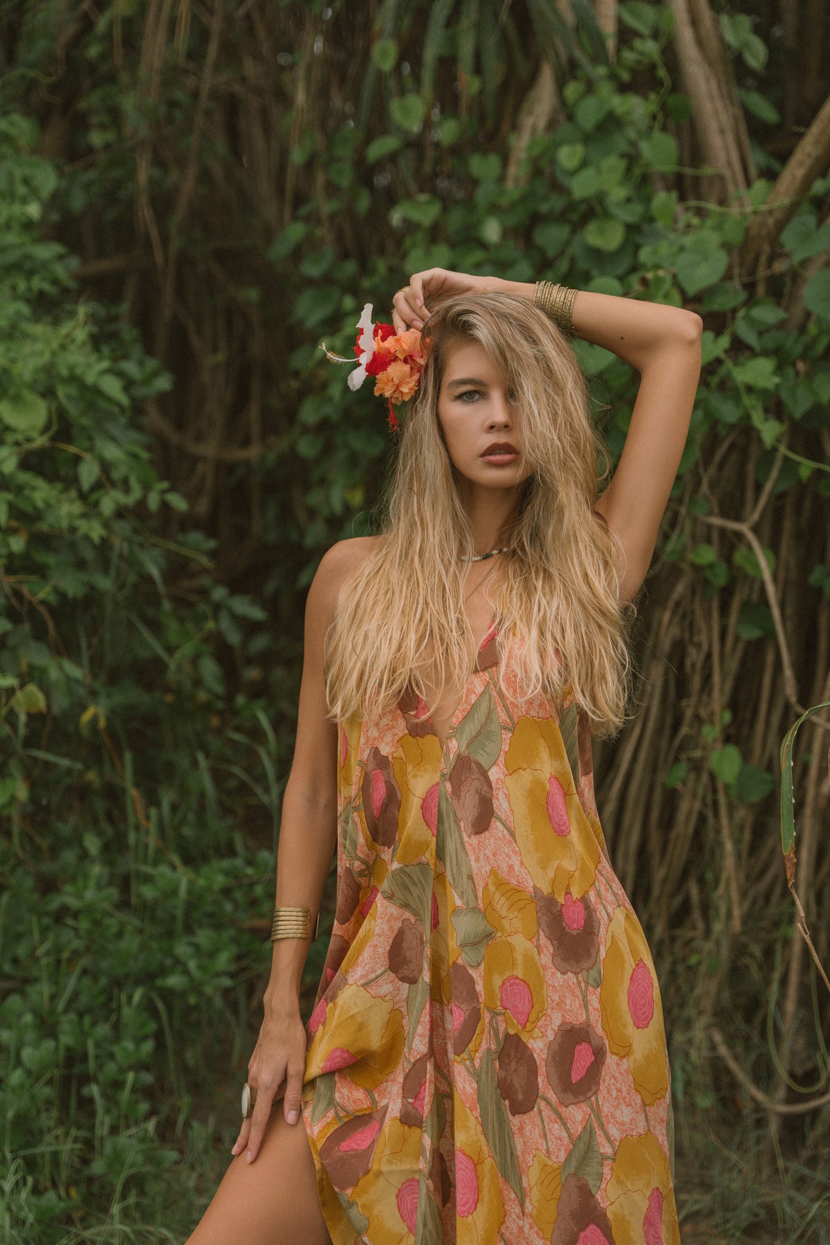 Sun Child Classic Silk Dress - Passionfruit