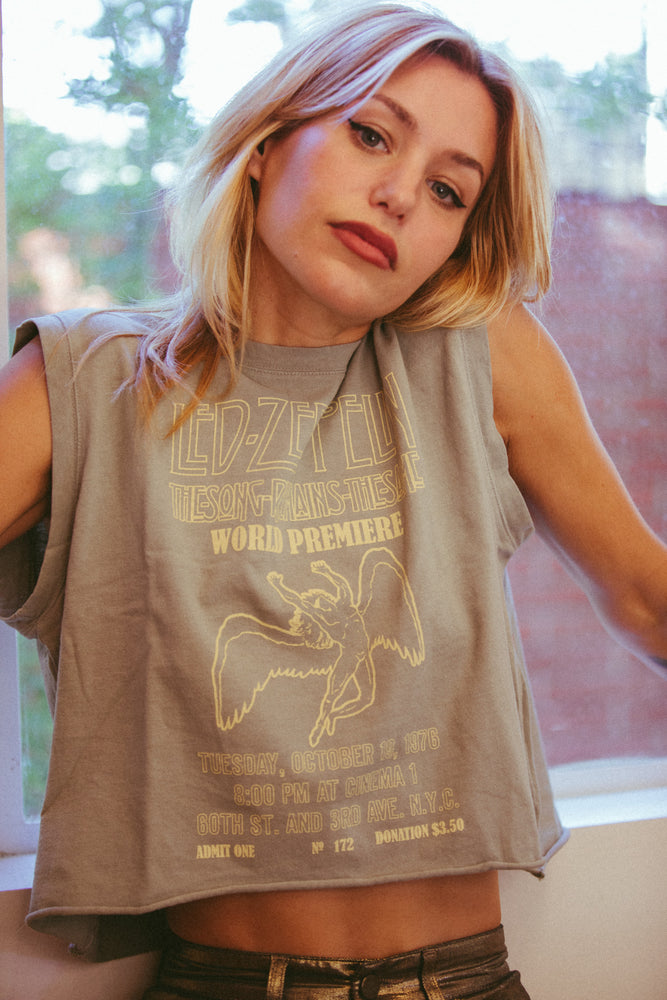 
                  
                    led zeppelin swan song tank olive
                  
                