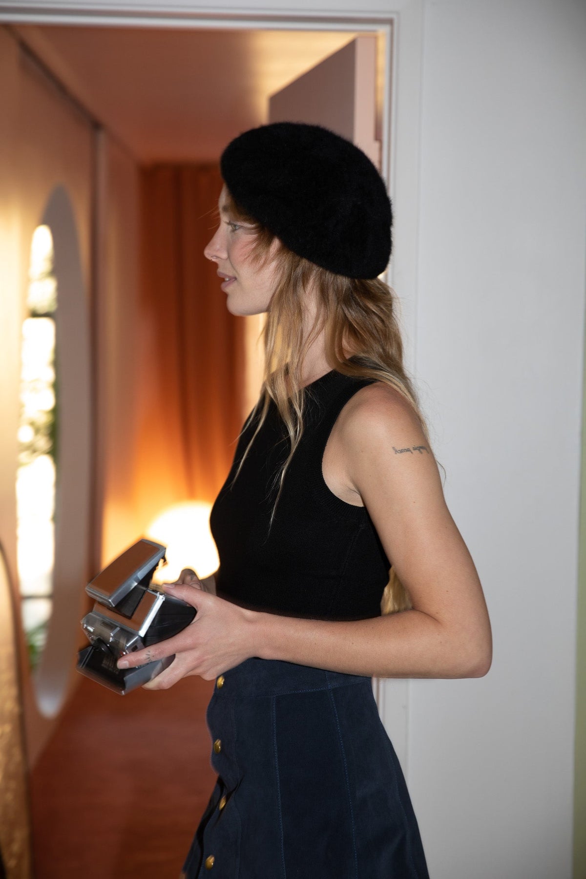 Camille vest in black FINAL SALE