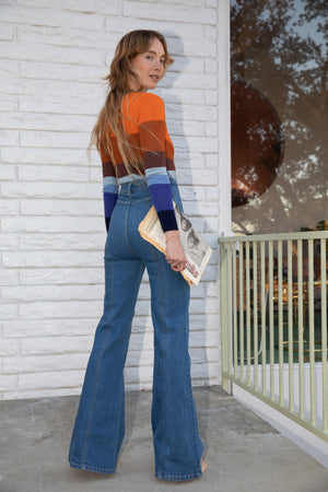 bardot high waisted bells in filmore – stoned immaculate