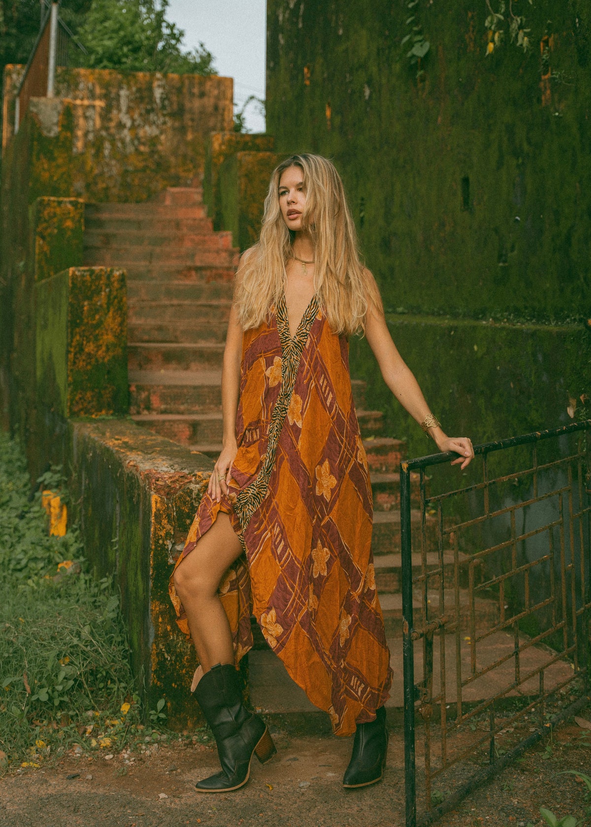 Sun Child Classic Silk Dress - Tiara